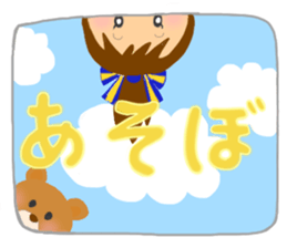 Cheerleader's sticker for winter holiday sticker #5992049