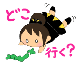 Cheerleader's sticker for winter holiday sticker #5992050