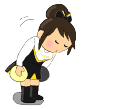 Cheerleader's sticker for winter holiday sticker #5992054