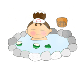 Cheerleader's sticker for winter holiday sticker #5992072