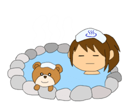 Cheerleader's sticker for winter holiday sticker #5992073