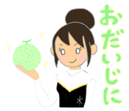 Cheerleader's sticker for winter holiday sticker #5992078