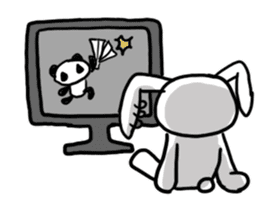 All days funny bunny! sticker #5992794