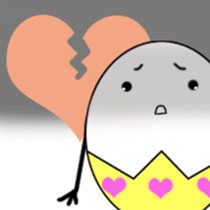 Egg to support  2 sticker #5992965