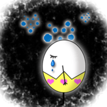 Egg to support  2 sticker #5992969