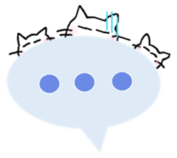 White cat "Sabao Mr." sticker #5993626