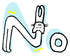 White cat "Sabao Mr." sticker #5993637