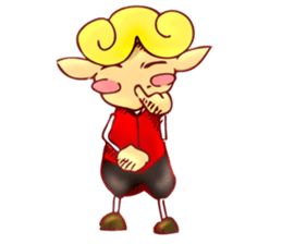 little boy cartoon sticker #5994680