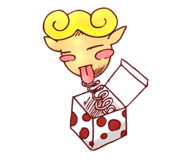 little boy cartoon sticker #5994683