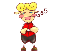 little boy cartoon sticker #5994684