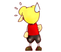 little boy cartoon sticker #5994686