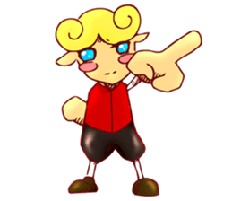 little boy cartoon sticker #5994687