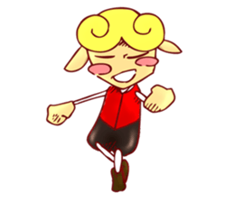 little boy cartoon sticker #5994690