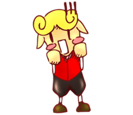 little boy cartoon sticker #5994692