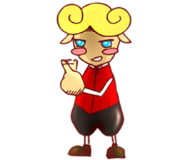 little boy cartoon sticker #5994693