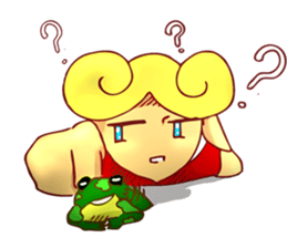 little boy cartoon sticker #5994694