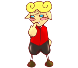 little boy cartoon sticker #5994698