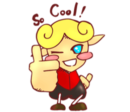 little boy cartoon sticker #5994699