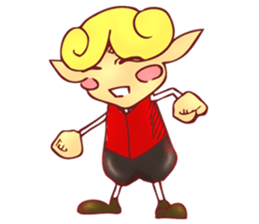 little boy cartoon sticker #5994701