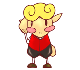 little boy cartoon sticker #5994702