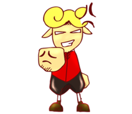 little boy cartoon sticker #5994704