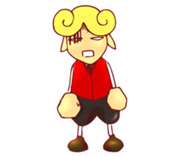 little boy cartoon sticker #5994706