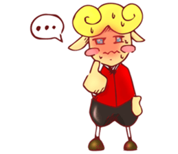 little boy cartoon sticker #5994707