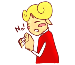 little boy cartoon sticker #5994708