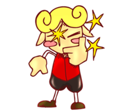 little boy cartoon sticker #5994709