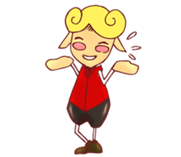 little boy cartoon sticker #5994710