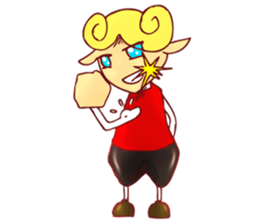 little boy cartoon sticker #5994713