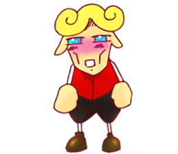 little boy cartoon sticker #5994714