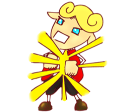 little boy cartoon sticker #5994716