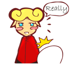 little boy cartoon sticker #5994718