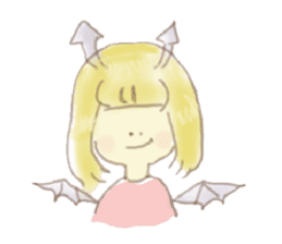 Loose angel and devil sticker #5994841