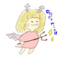 Loose angel and devil sticker #5994847