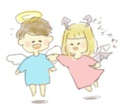 Loose angel and devil sticker #5994875