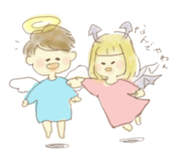 Loose angel and devil sticker #5994875