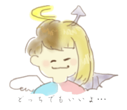 Loose angel and devil sticker #5994876