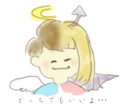 Loose angel and devil sticker #5994876