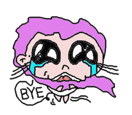 Crazy new girl sticker #5994921