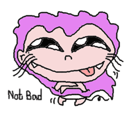 Crazy new girl sticker #5994944