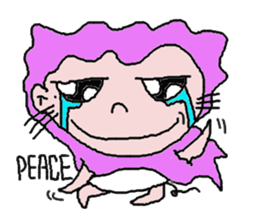 Crazy new girl sticker #5994946