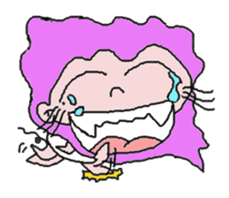 Crazy new girl sticker #5994952