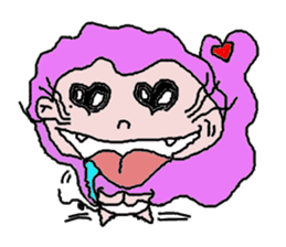 Crazy new girl sticker #5994957