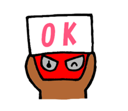 maskuma wrestler sticker #5996556