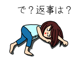 UZAI woman sticker #5997161