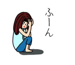 UZAI woman sticker #5997165