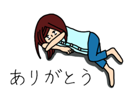 UZAI woman sticker #5997197