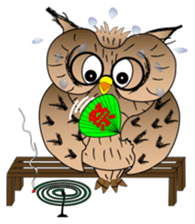 Lucky owl sticker #5997400
